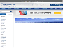 Tablet Screenshot of databutikk.borgsvakstrom.no